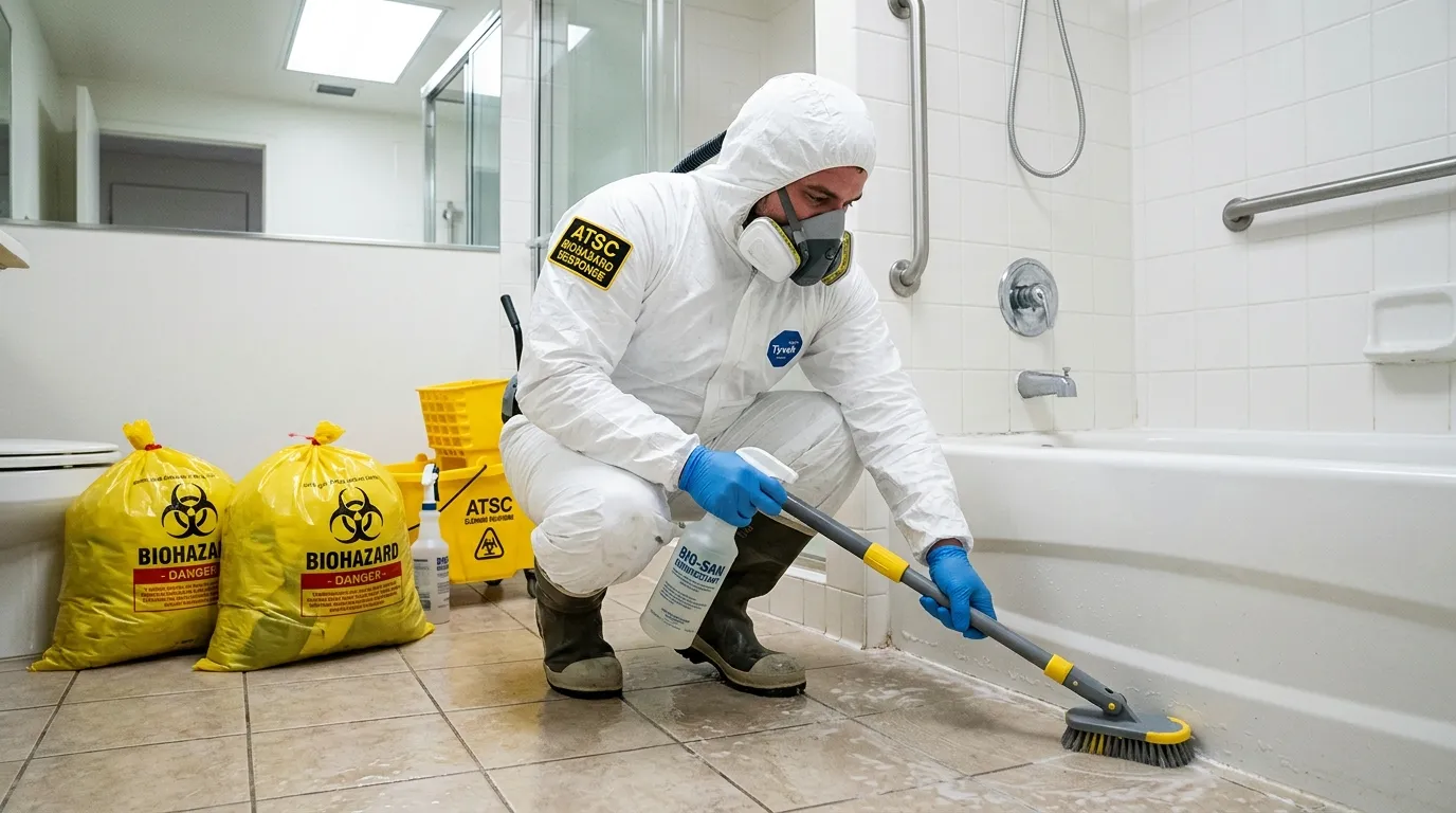 Decontamination equipment deployed for Blood Cleanup in Jamestown